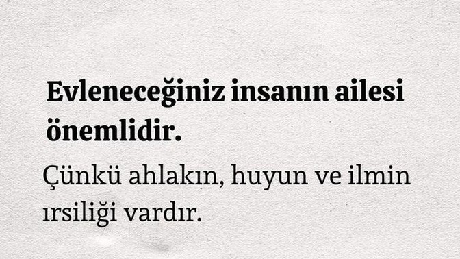 Evleneceğiniz kişinin ailesi önemlidir?