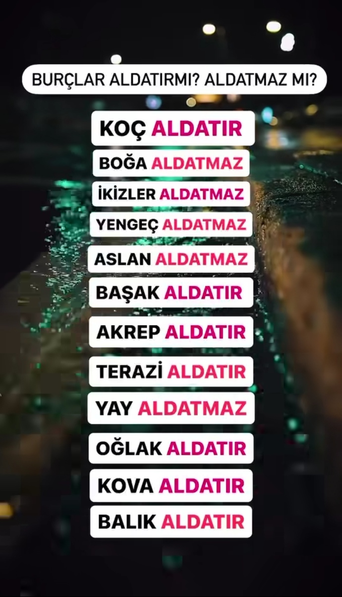Sizin burcunuz aldatır mı?