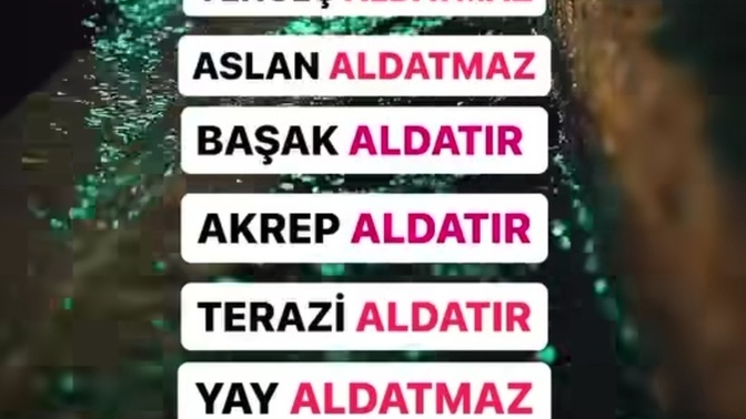 Sizin burcunuz aldatır mı?