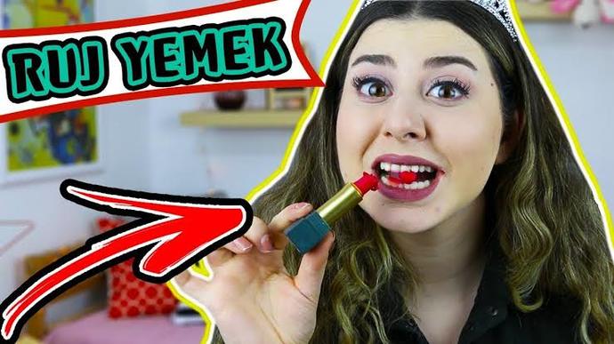 Makyaj malzemesi yenilir mi sürülür mü?