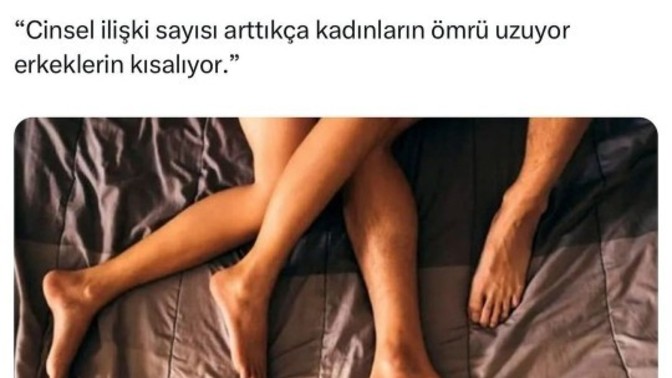 Cinsel ilişki kadınlarda ömrü uzatıyor, erkeklerde azaltıyormuş. Ne düşünüyorsunuz?