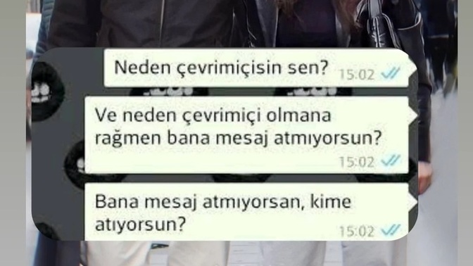 Sevgiliniz whatsappta çevrimiçi olduğu halde yazdıklarınıza "mavi tik" yapıp, cevap vermese tepkiniz ne olur?