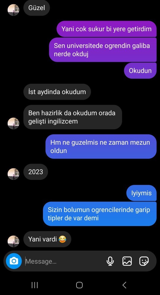Asagidaki gibi konusuyoruz sorun var ilgisini mi cekemedim?