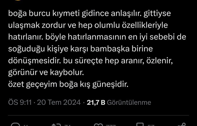 Boğa burçları hakkında ne düşünüyorsunuz?