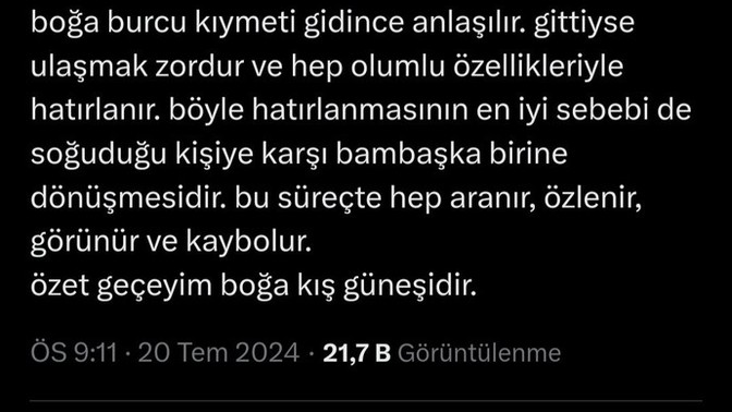 Boğa burçları hakkında ne düşünüyorsunuz?