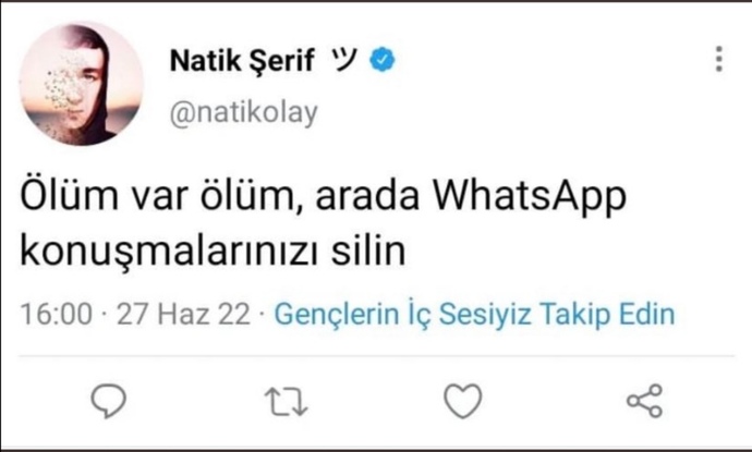 Mesaj geçmişinizi siler misiniz?