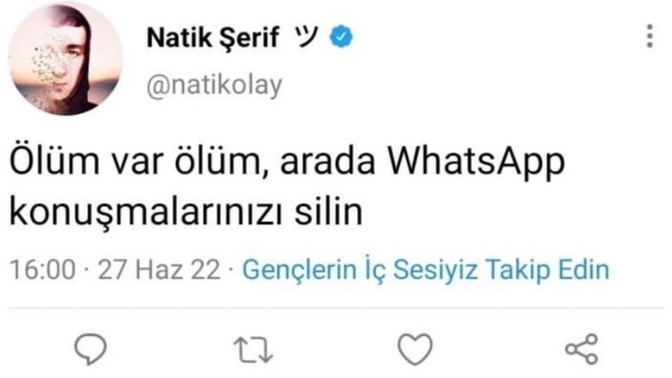Mesaj geçmişinizi siler misiniz?