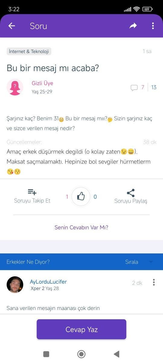 Bu bir mesaj mı acaba?