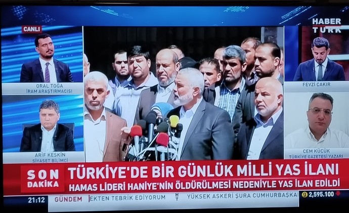 TR Haniyye için 1 gün yas ilan etti, yasta mısınız?