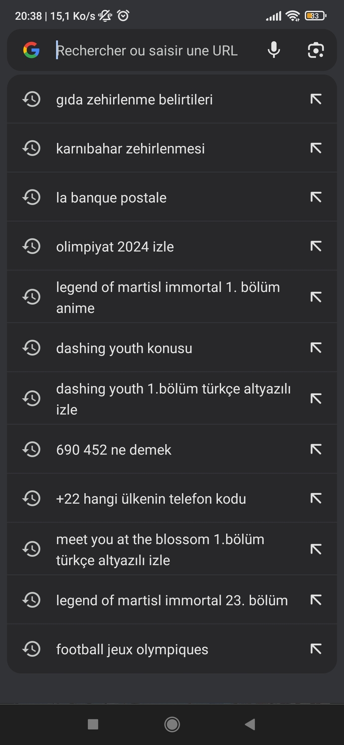 İnternette aradığınız son şey neydi?