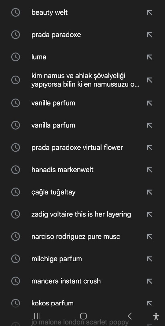 İnternette aradığınız son şey neydi?