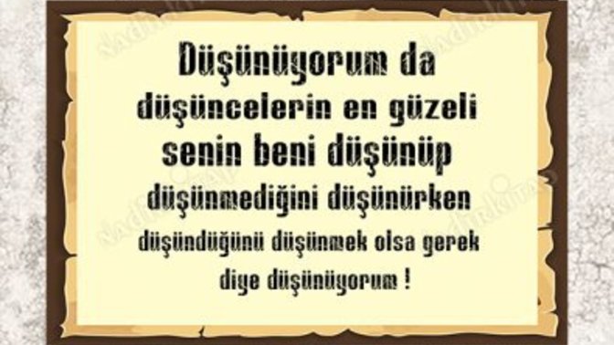 Düşünmemeye de ihtiyaç var mı?