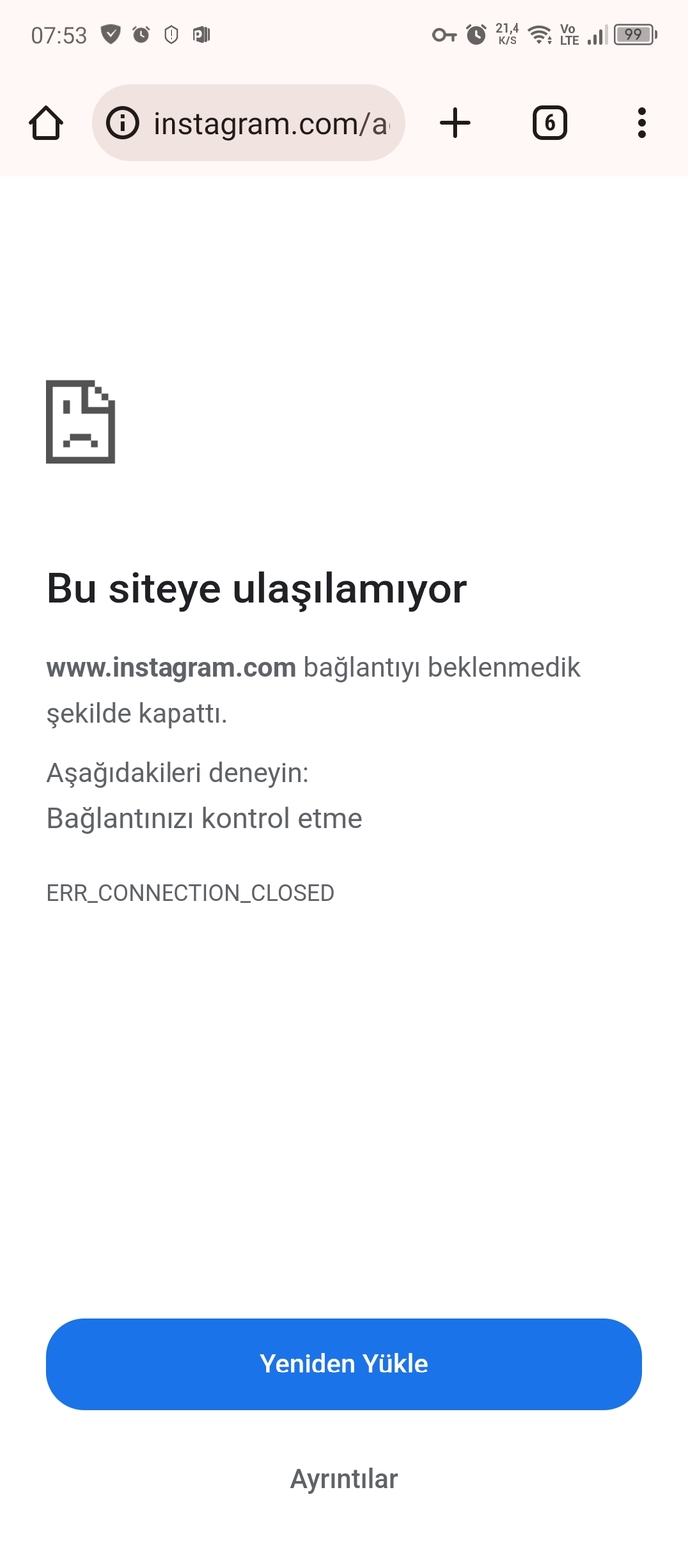 İnstagram mı çöktü?