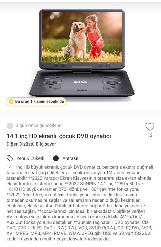 Bu DVD player iyi mi SUNPIN?