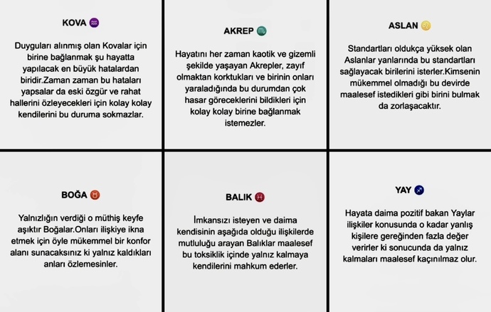 Burçlar neden yalnız? Eğer yalnızsan burcun ne ve açıklama doğru mu? Yanlış mı?
