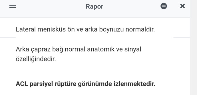 Mr raporu anlayan yorumlayabilir mi?