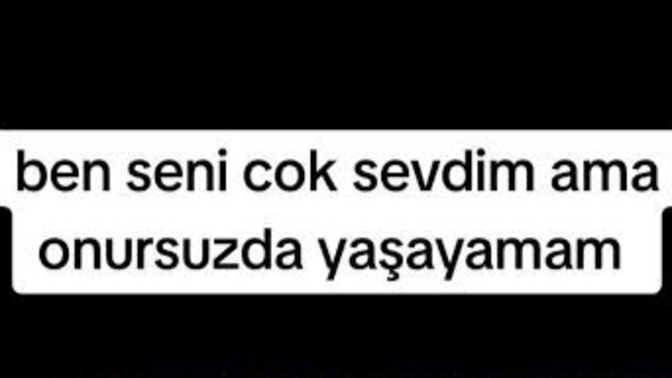Ben seni çok sevdim ama onursuzda yaşayamam diyip bitirdiğiniz ilişkiniz oldumu?