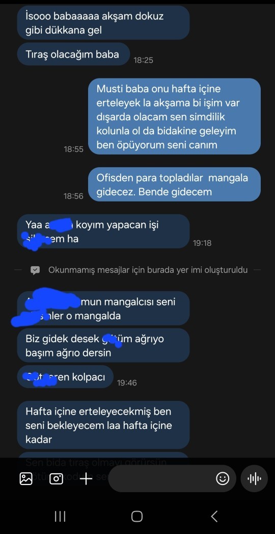 Bi arkadasım berber şaçını traş ediyor banada ayna tutturuyor karşılıgında bedava traş etti şimdide yüzüme vuruyor mesaj detayda?