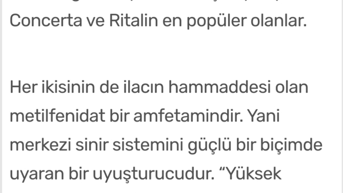 Concerta ritalin ilaçları hakkında ne düşünüyorsunuz?