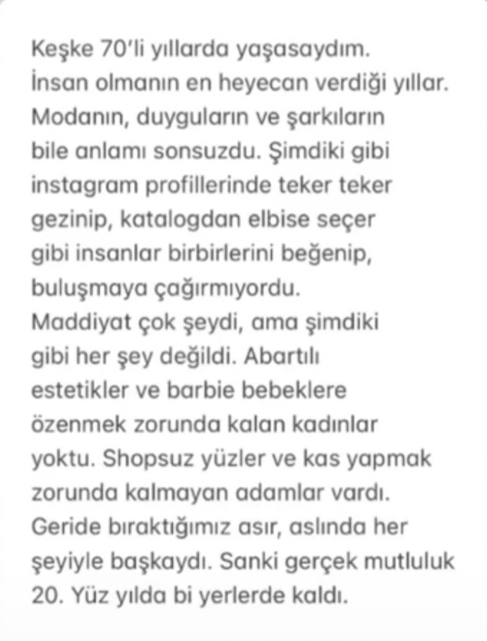 Bu zamana ait hissedebiliyor musunuz?