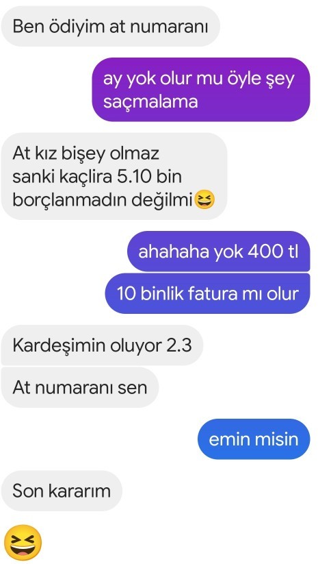 Evli olan flörtüm faturamı ödedi?