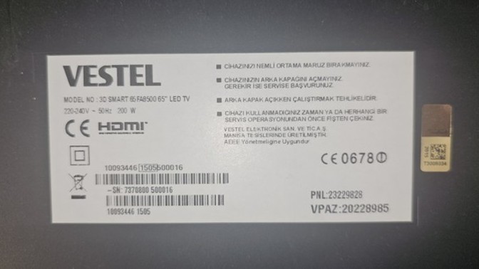 Vestel tv yazida kaliyor Yazilim?