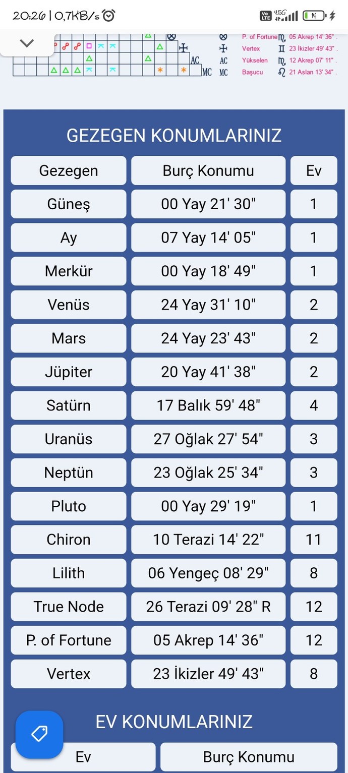 Doğum haritamı yorumlayabilir misiniz?