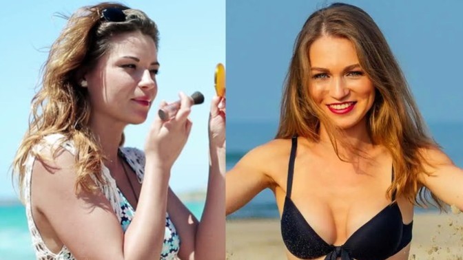 Plaja fönlü ve makyajlı gidilmesi normal mi?