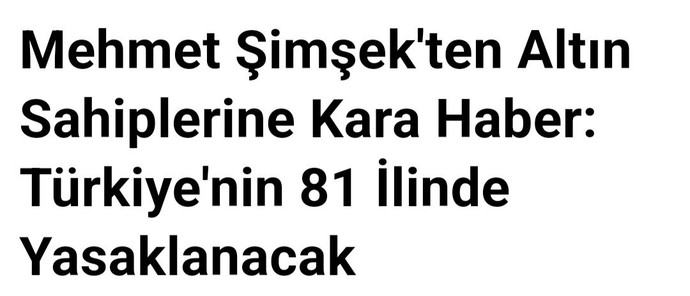 Devlet şimdide halkın altın almasını kısıtlayacak. Gerçekten özgür müyüz?