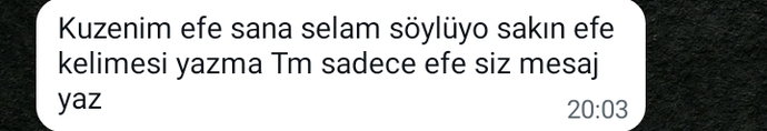 En son hangi mesajı aldınız?