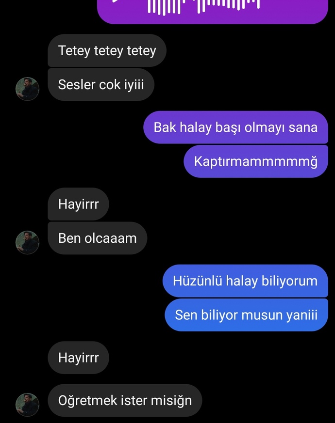 En son hangi mesajı aldınız?