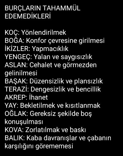 Burcuna göre tahammül edemediğin şey nedir?