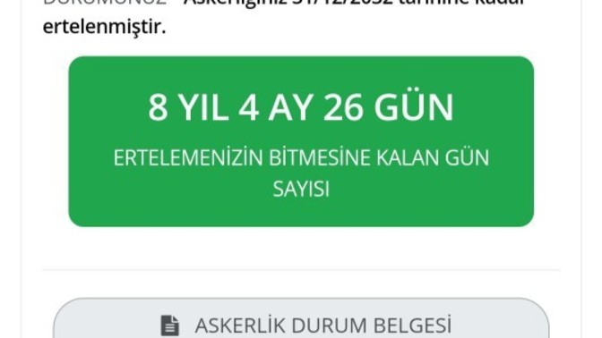 Neden 8 yıl görünüyor 28 yaşımda mı çağırılıcam?