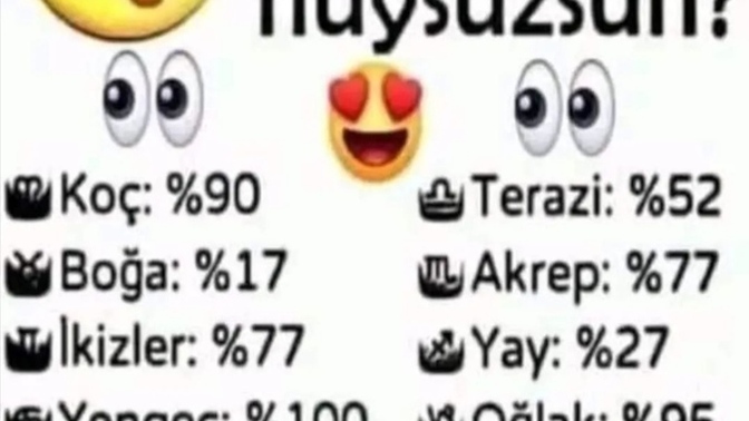 Bu soruyuda size ayırayım madem, siz ne kadar huysuzsunuz🤗 %90 çıkmışım yaş🤭🤭?