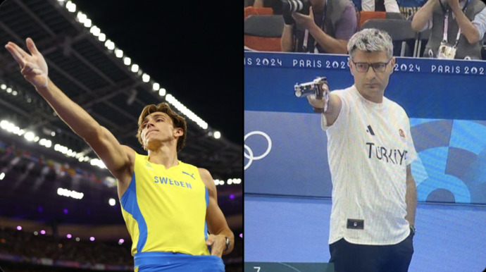 Sırıkla atlamada olimpiyat rekoru kıran Armand Duplantis, Yusuf Dikeç pozu verdi. Olimpiyatın en ikonik hareketi diyebilir miyiz?