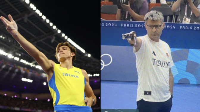 Sırıkla atlamada olimpiyat rekoru kıran Armand Duplantis, Yusuf Dikeç pozu verdi. Olimpiyatın en ikonik hareketi diyebilir miyiz?