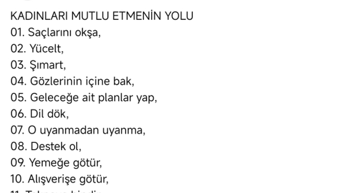 Kadınları ve erkekleri mutlu etmenin yolları nelerdir?