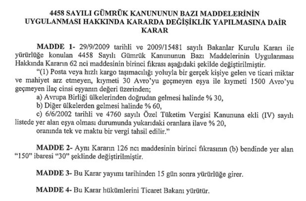 Yeni gümrük vergi fiyatları neleri etkiler?