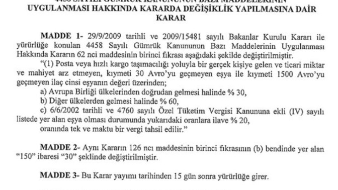 Yeni gümrük vergi fiyatları neleri etkiler?