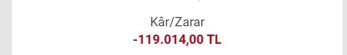 Borsada dünki düşüşte zararım 119 000 lira sizde durum nasıldı?