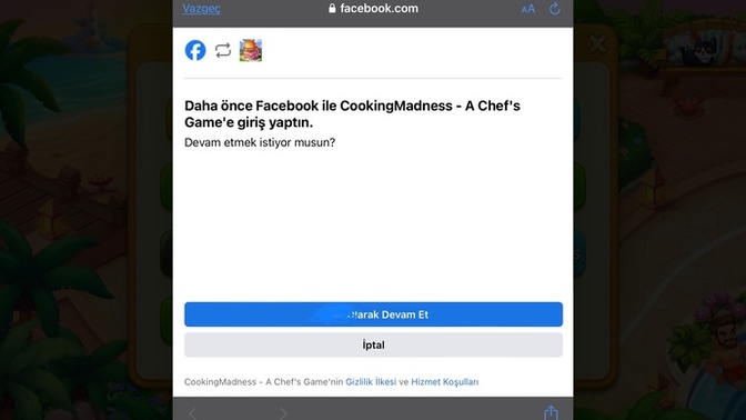 Oyuna başka Facebook hesabı ile giriş yapıcam ama olmuyor neden?
