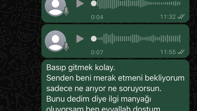 Beni gün içinde aramıyor sormuyor?