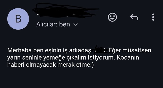 Kocamın arkadasi beni yemege davet etti?