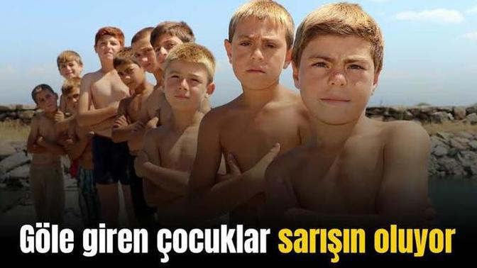 Van gölüne giren sararıyormuş. Sizde sırf sarı saçlara sahip olmak için girip yüzer miydiniz?