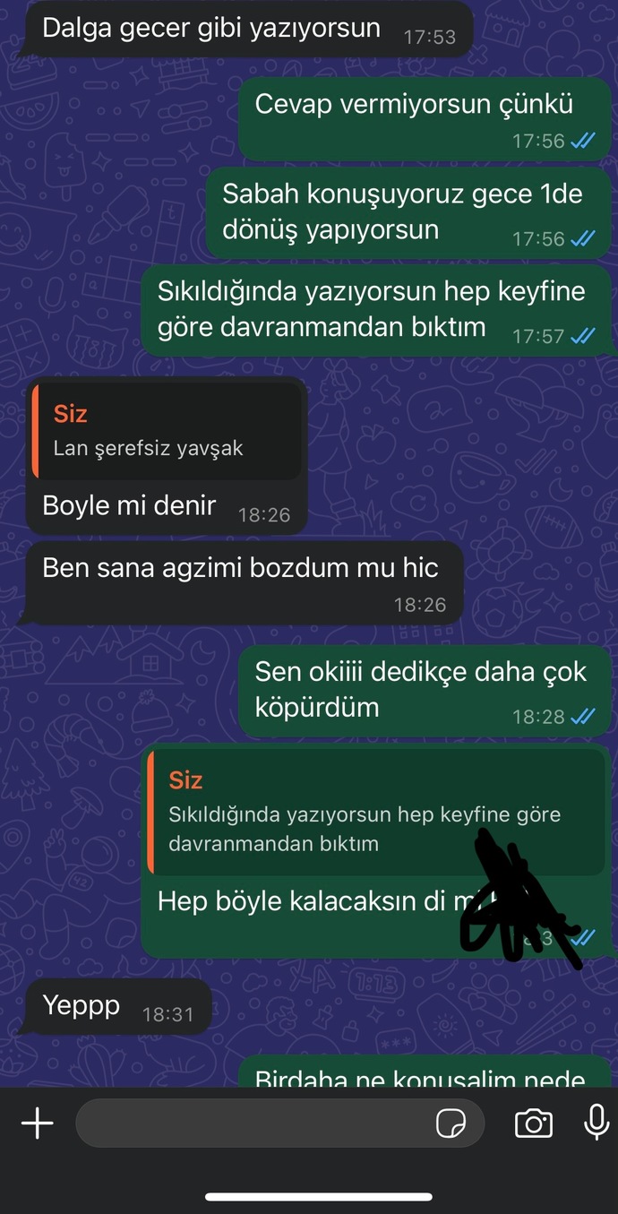 Eski sevgilim 11temmzudan beri yazmıyor sizce yazmaz mi artık?