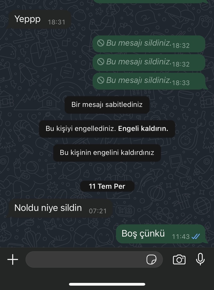 Eski sevgilim 11temmzudan beri yazmıyor sizce yazmaz mi artık?