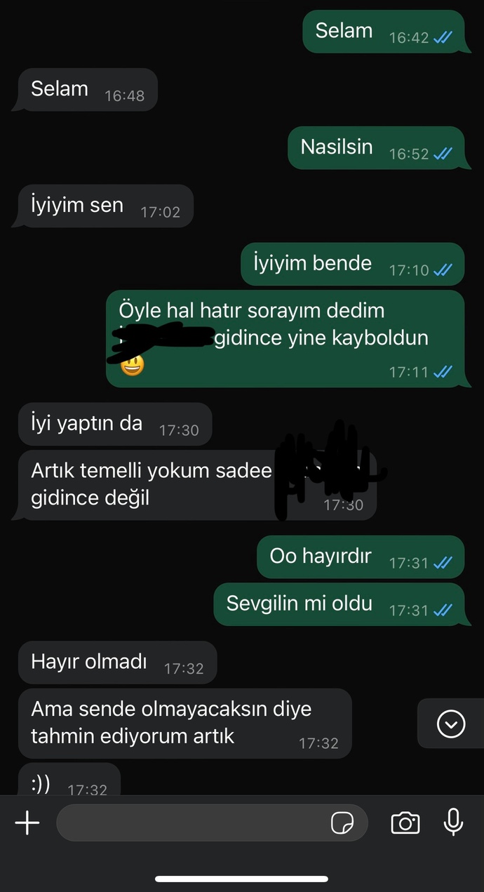 Eski sevgilim beni çok mu gönmüş😥?