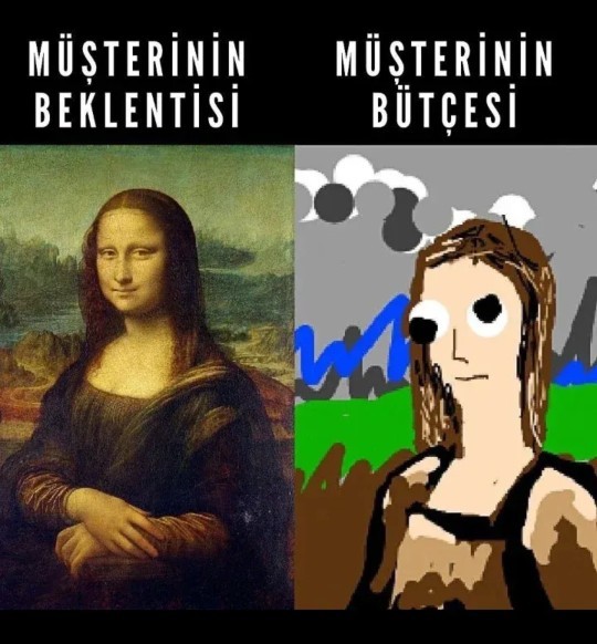 Mona Lisa yı çizdim nasıl olmuş?