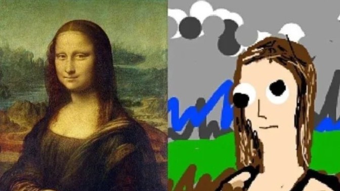 Mona Lisa yı çizdim nasıl olmuş?