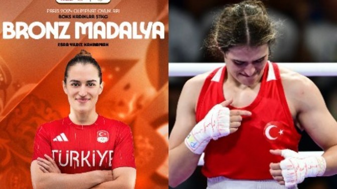 #Paris2024 Olimpiyat Oyunları'nda milli boksörümüz Esra Yıldız Kahraman Olimpiyat üçüncüsü oldu! Milli gururumuza ne söylemek istersiniz?